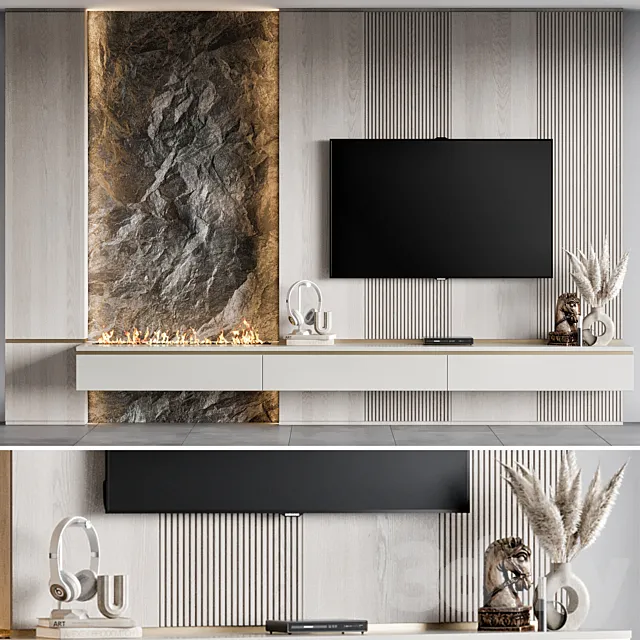 TV Wall 35 3D Model