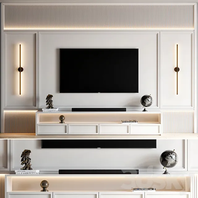 TV Wall 38 3D Model