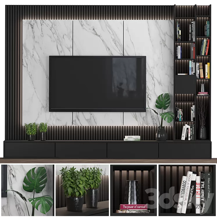 TV Wall 38 3D Model