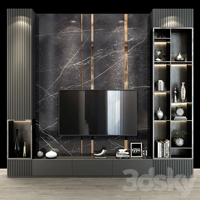 TV Wall 88 3D Model