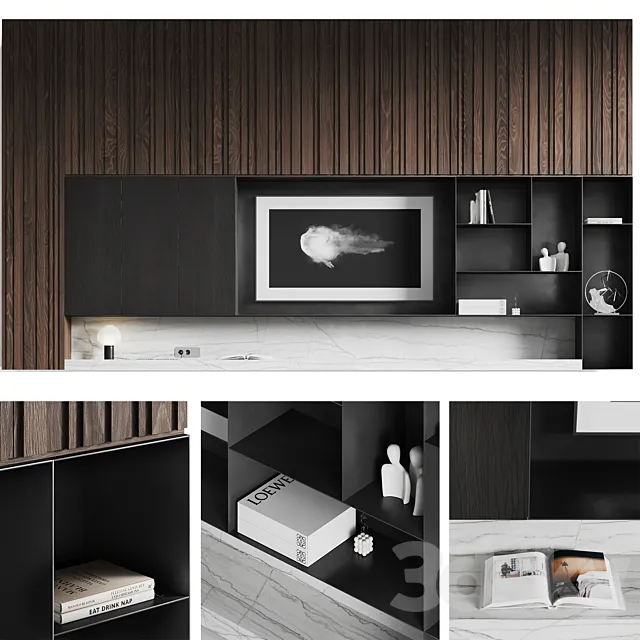 TV wall Modern Free Download