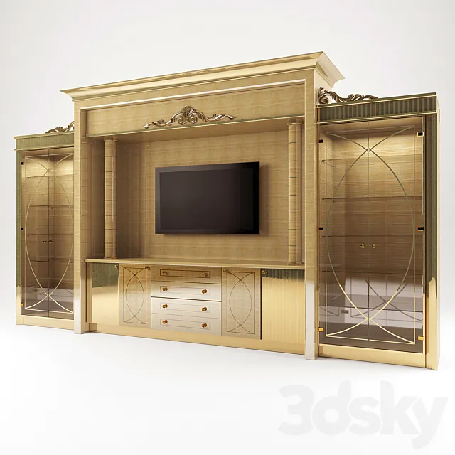 TV wall NEFF 3D Model