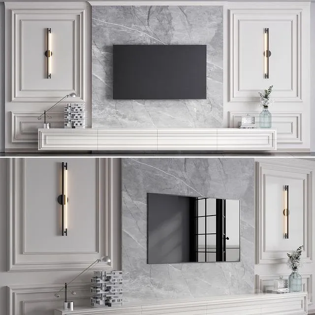 TV WALL NO31 3D Model