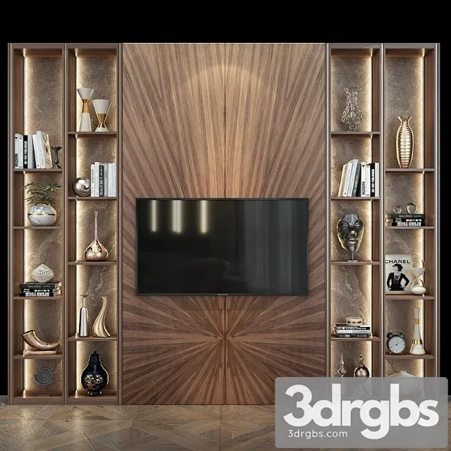 TV Wall Sbr 1369 3D Model Free