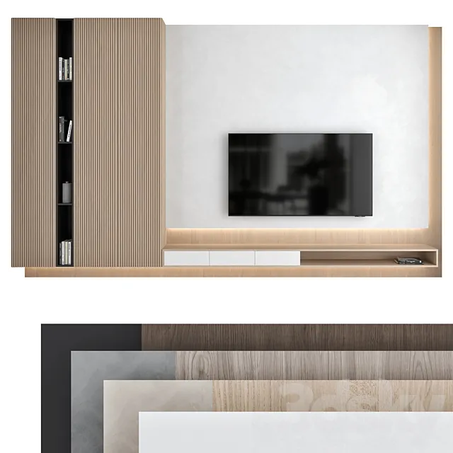 TV wall set 06 Free Download