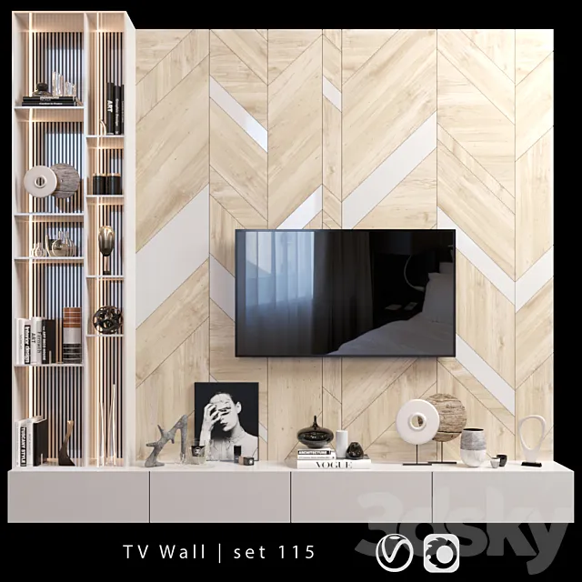 TV Wall | set 115 3DModel