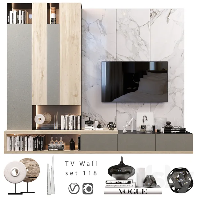 TV Wall | set 118 3DModel