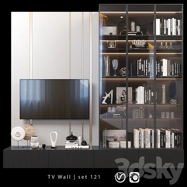 TV Wall | set 121 3DModel