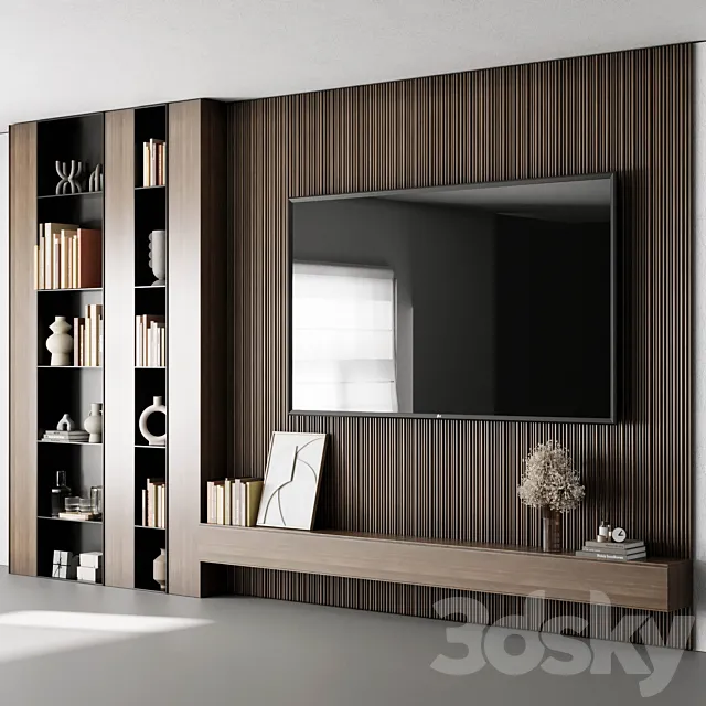 TV Wall Set 18 3D Model