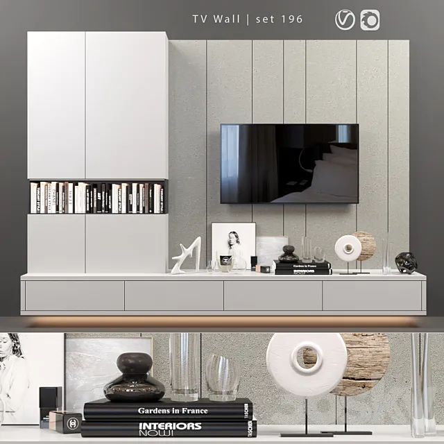TV Wall | set 196 3D Model