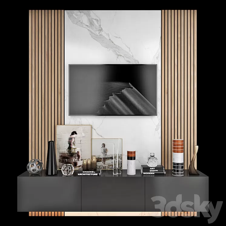 TV Wall | set 20 3D Model