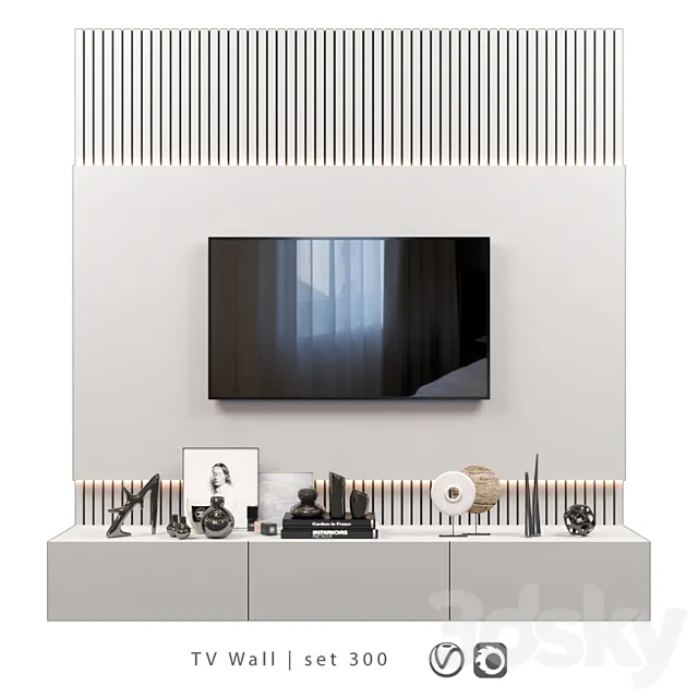 TV Wall | set 300 3DModel