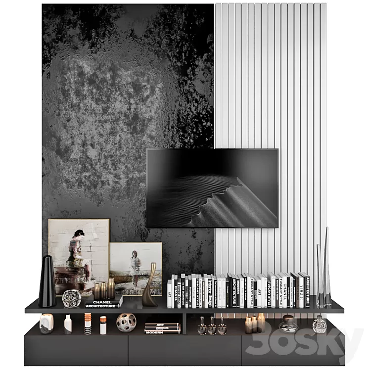 TV Wall | set 37 3D Model