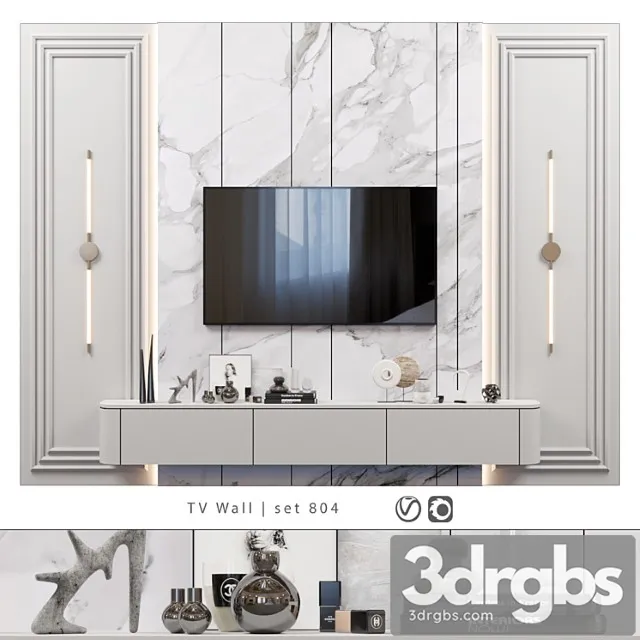 TV Wall Set 804 Free Download