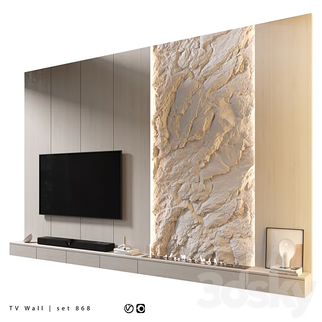 TV Wall | set 868 3D Model