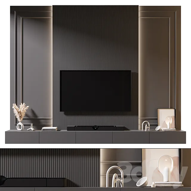 TV Wall | set 912 3D Model