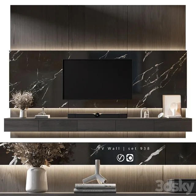 TV Wall set 938 Free Download