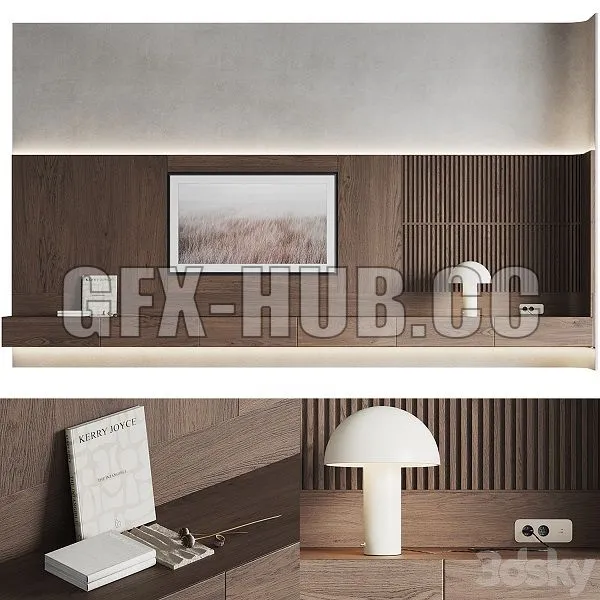 TV Wall Tokipan 3D Model