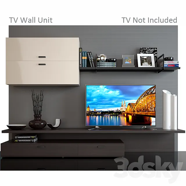 TV WALL UNIT 1 3DModel