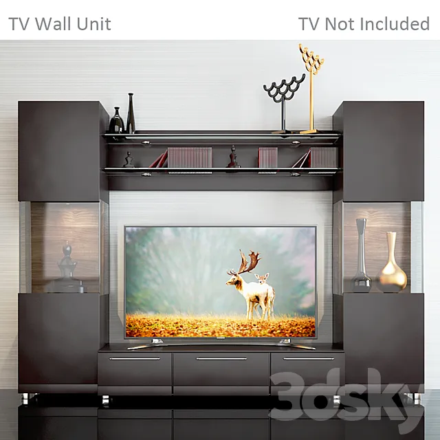 TV WALL UNIT 2 3DModel