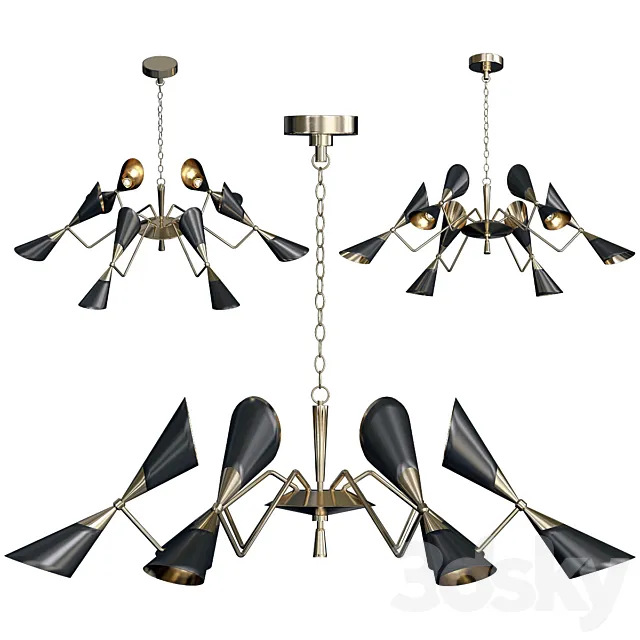 TWELVE_Light_chandelier 3DModel