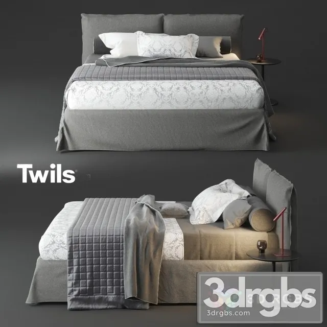 Twils Biancheria Bed 3D Model Free