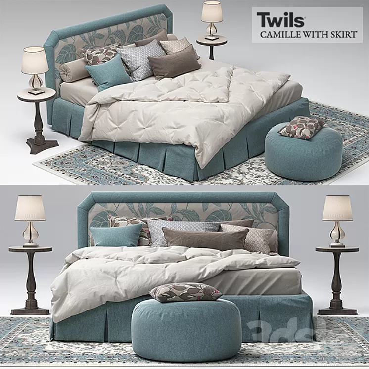 Twils Camille with skirt 3D Model