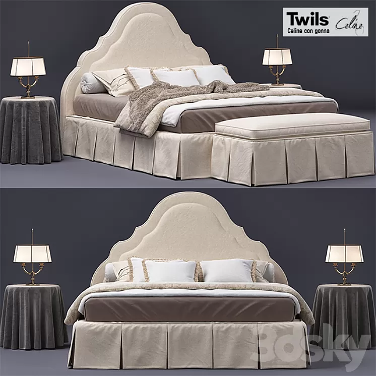 Twils Celine con gonna 3D Model