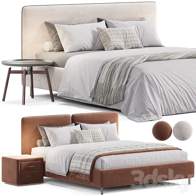 Twils Frick Round Bed 3D Model Free