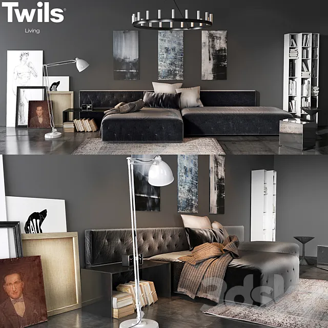 Twils living set 01C 3DModel