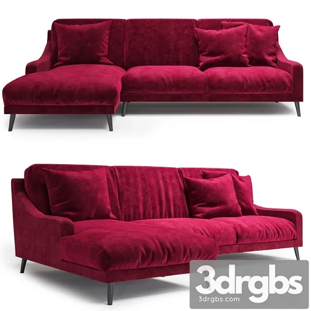 Twils lounge sofa 2 3D Model Free