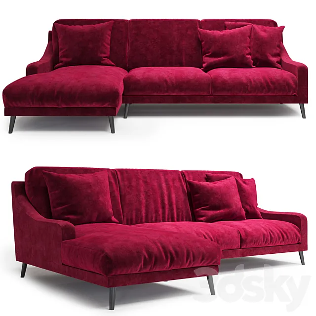 Twils Lounge Sofa 3D Model