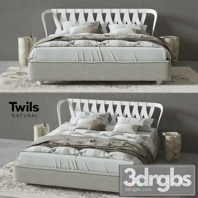 Twils Natural Bed 02 3D Model Free