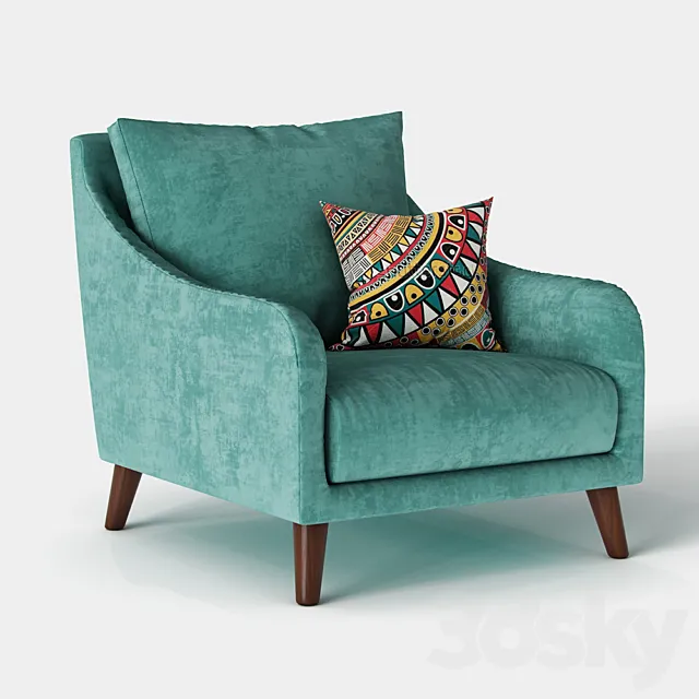 Twils Revival armchair 3D Model