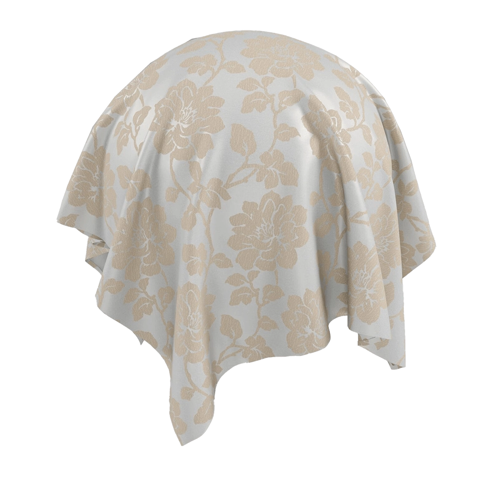 Twinbru - Floral Natural Jacquard 1782250 3D Model