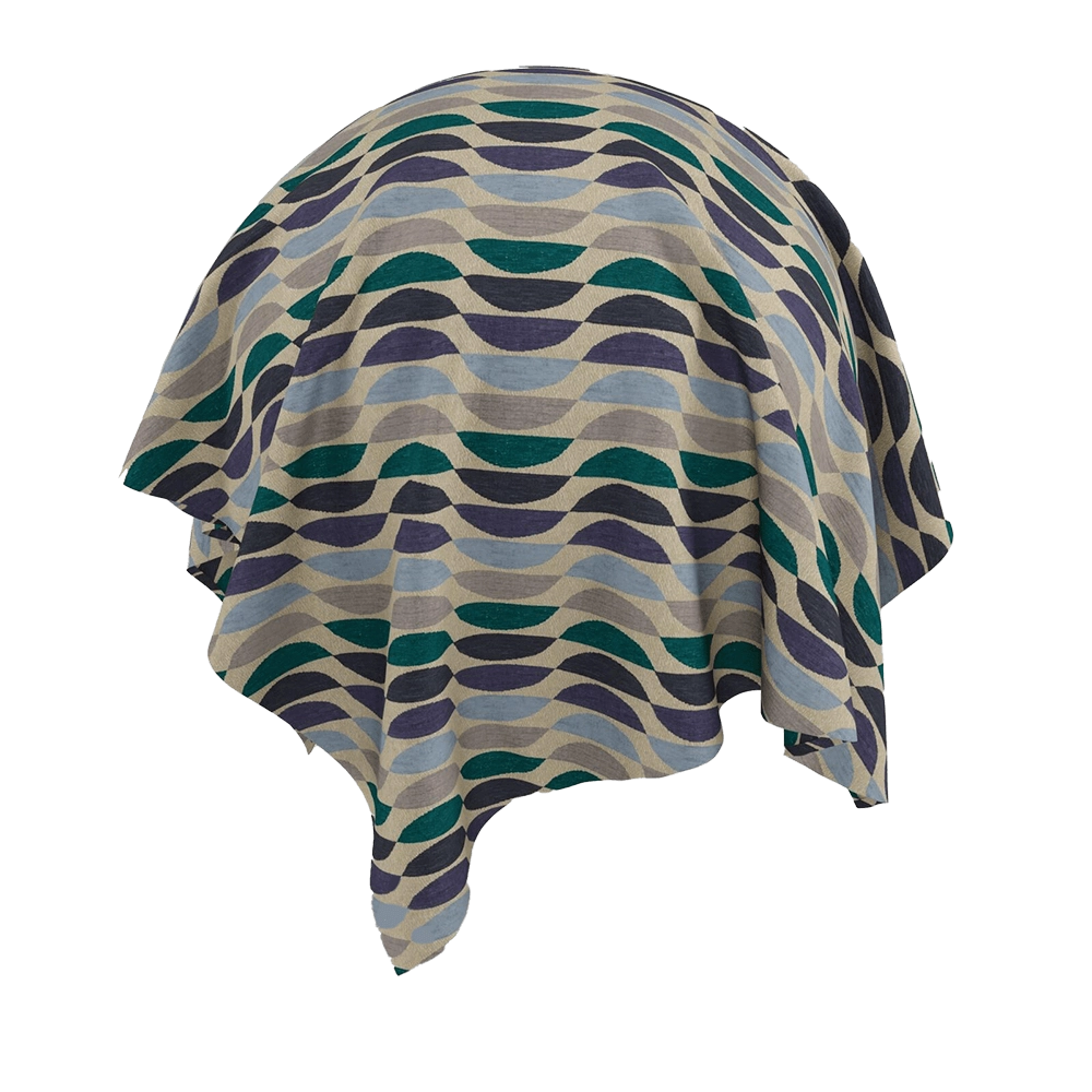 Twinbru - Geometric Blue Chenille 2267153 3D Model