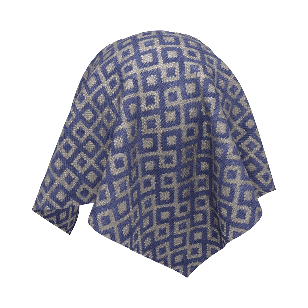 Twinbru - Geometric Blue Jacquard 1164001 3D Model