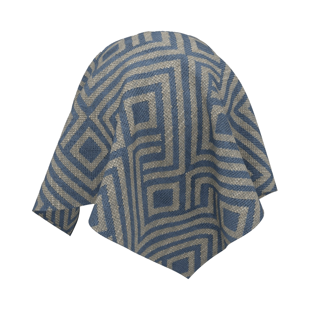 Twinbru - Geometric Blue Jacquard 1364012 3D Model