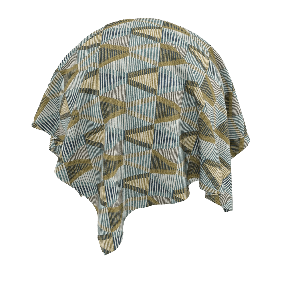 Twinbru - Geometric Duckegg Chenille 1582410 3D Model