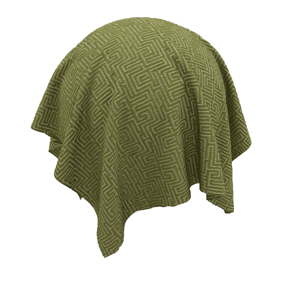 Twinbru - Geometric Green Chenille 2672845 3D Model