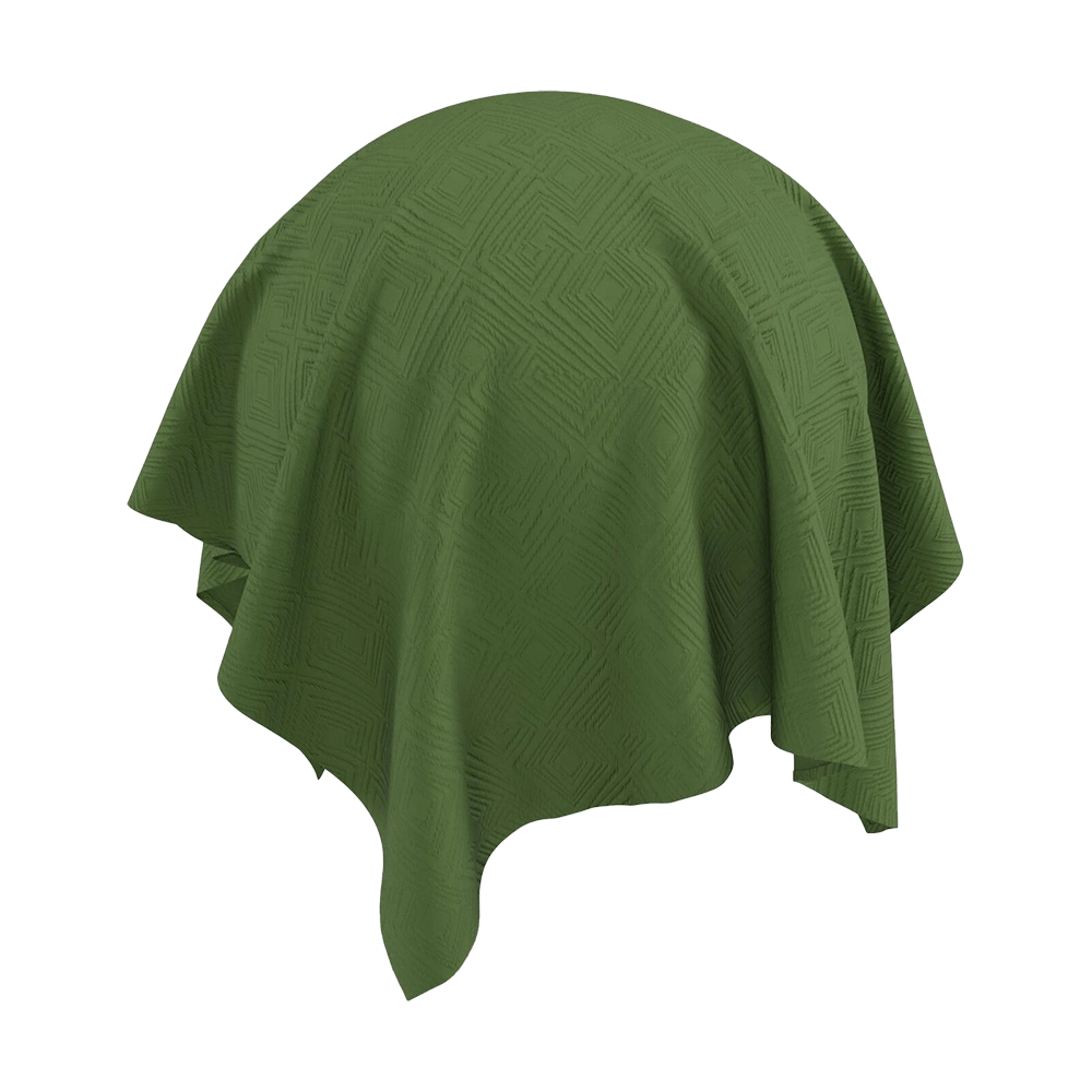 Twinbru - Geometric Green Jacquard 1262301 3D Model