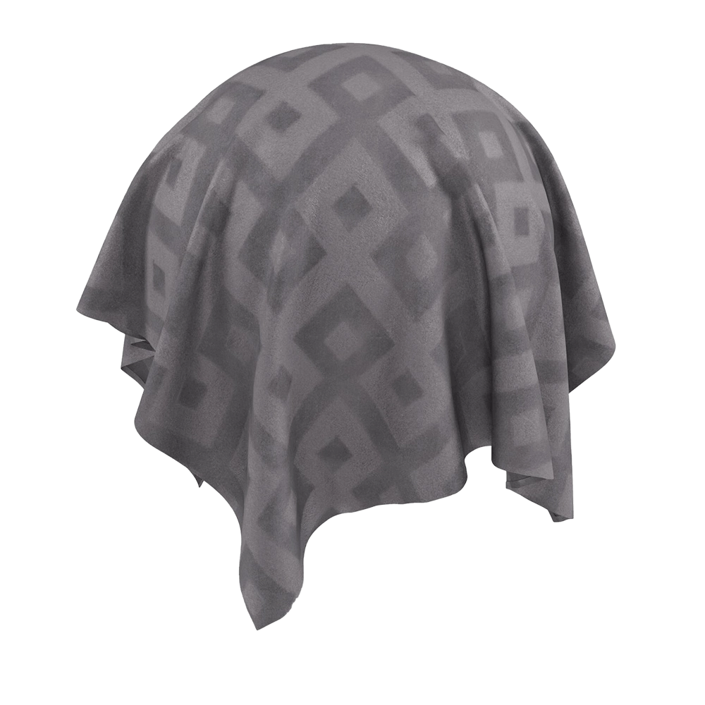 Twinbru - Geometric Grey Velvet 2568065 3D Model