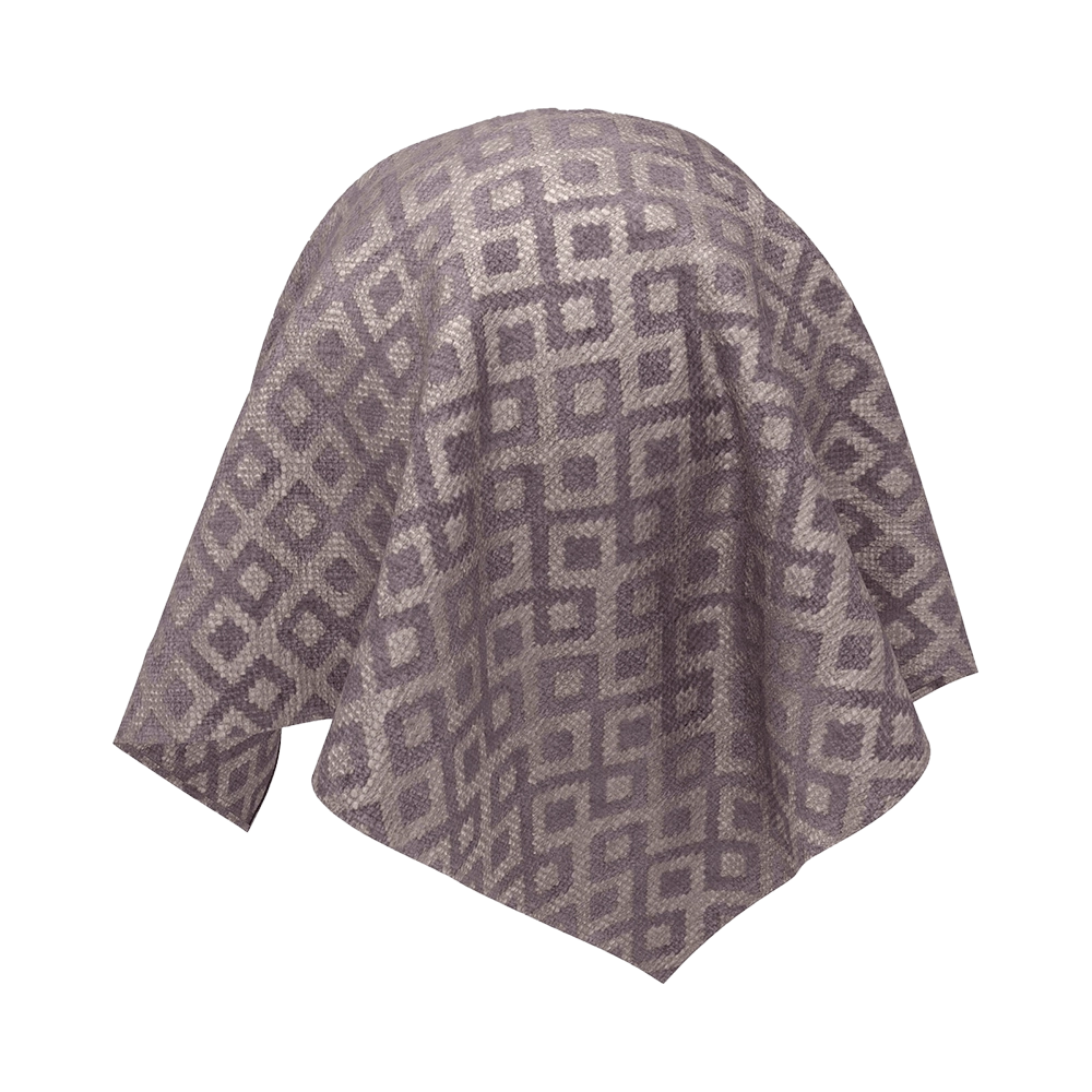 Twinbru - Geometric Purple Jacquard 1064000 3D Model