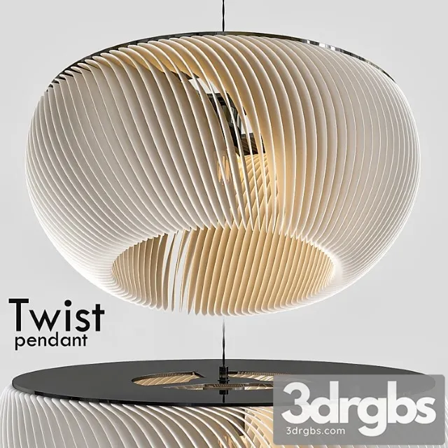 Twist pendant 3D Model Free
