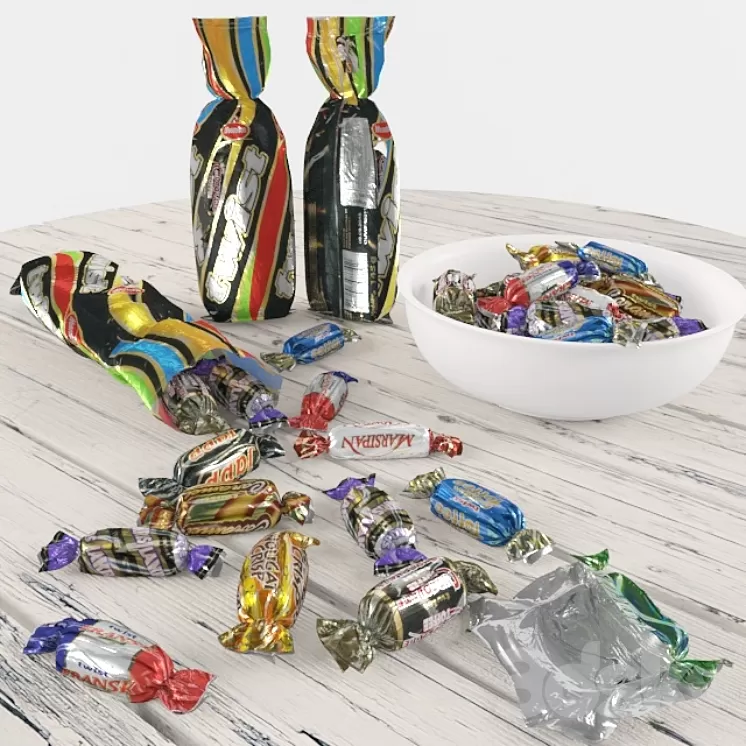 Twist - Swedish candy. IKEA 3D Model