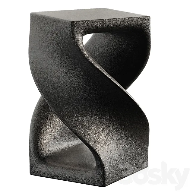 Twisted wood table 3DModel