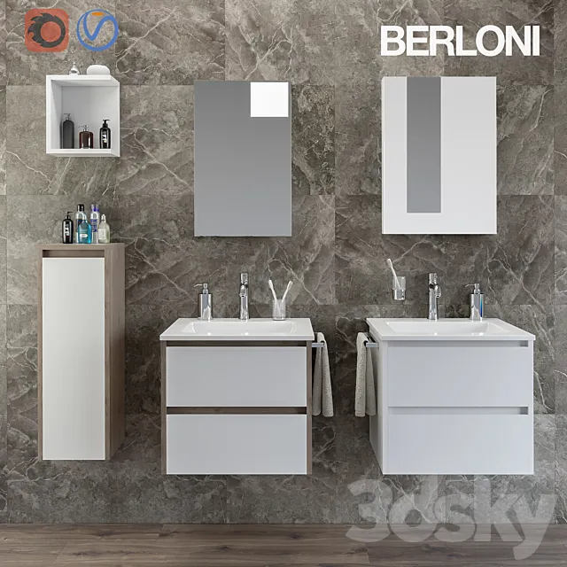 Two sets for the bathroom Berloni Form 3D Model