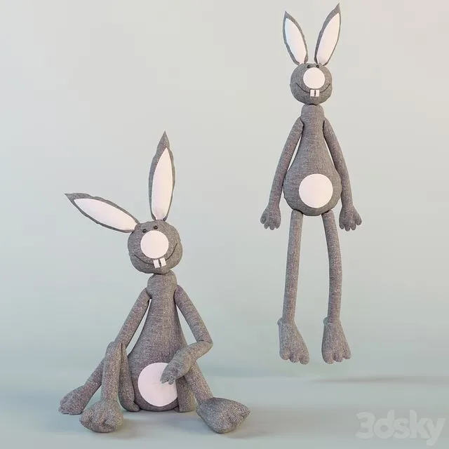 Two toys rabbits Free Download