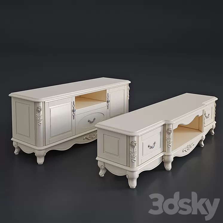 Two TV-stands "Milano". 8802 3D Model