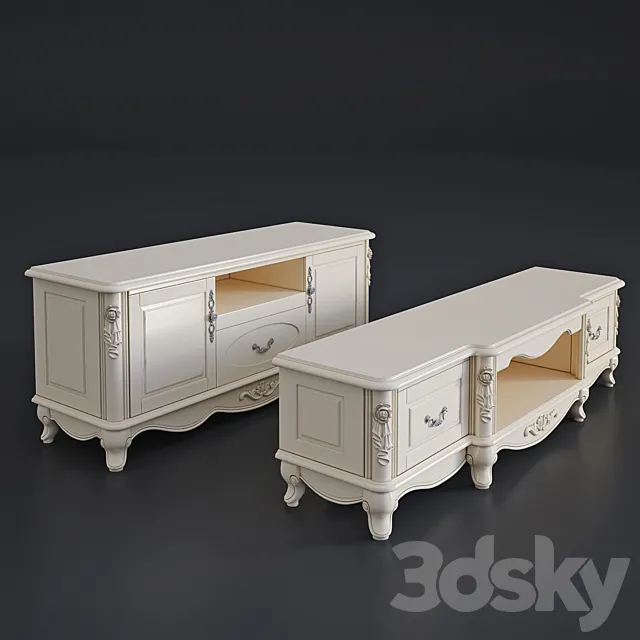 Two TV-stands "Milano". 8802 3D Model